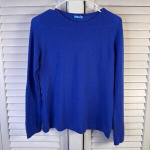 J. McLaughlin Womens small 100% Cashmere Sweater Button Cuff quiet luxury